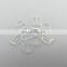 Transparent swimsuit strap adjuster plastic bra slides and bra hooks