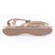 Shiny upper material sequined wholesale ladies sandals factory made in china