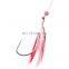 5pcs sabiki herring  Sea Boat Fishing sabiki rig fishing lure with swivel snap