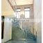 China Gold Supplier Modern Stainless Steel Arc Stairs Floating Glass Arc Staircase With Handrail Designs