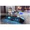 New arrival living room sofas super modern style living room furniture LED lamps top quality leather couch