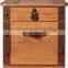 Large Capacity Bedside Table Solid Wood Night Stand