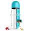 600ml Custom Water Bottle with Pill Box for Weekly Drinking