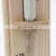 Eco-friendly Natural Sauna Accessories Wall Hourglass Mountable Clock Wooden Sauna Sand Timer