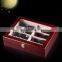Red Wood 8 Jewelry Glasses Display, Double Slot Sunglasses Box