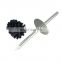 High Quality Hotel Durable Fancy Bathroom Stainless Steel Toilet Brush Cleaning Holder With Acrylic Makeup Brush Head Prices Pla
