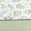2.35m wide width cotton fabric wholesale garden flowers fashion check printed cotton bed twill fabric