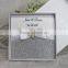 2016 Silver Glitter Paper Boxed Custom Square Wedding Invitation Cards