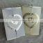 Gatefold Gold Embossed Heart Shape Wedding Invitation Card