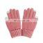 HY Acrylic winter thermal Jacquard design gloves with touch screen fingers touch screen winter gloves