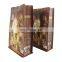 Recyclable stand up block bottom kraft paper packaging custom printed paper coffee zipper pouches for ipoh white coffee