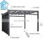 Wall Hanging Waterproof Motorized Retractable Awnings Pergola With Led Light For House Corridor