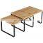 Cabinet Shelf Organizers, Set of 2 Kitchen Counter Shelves, Stackable, Expandable, Metal and Bamboo