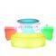Futuristic Furniture Night Club Furniture Mobile Bar Party LED Cocktail Table Plastic Tables LED Cube Chairs
