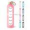 32 oz sports eco friendly motivational bamboo lid glass 1l water bottle with time marker to drink
