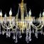 gold/silver Modern cystal Pendant Lights with 8 Lights Chrome Finished/heads crystal pendant light