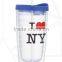 plastic coffee tumbler with full wrap printing