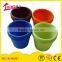 Cheap colorful decorative custom bulk silicone garden silicone flower pot