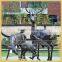 Outdoor Metal Casting Bronze Deer Sculptures Animal Statues