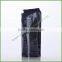 Best Price Side Gusset Aluminum Foil Black zip lock Coffee / tea packaging bag with degassing valve