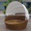 round rattan outdoor furniture sunbed