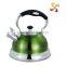 3.0L top level and high quality of tea kettle for boiling water with colorful coating on body