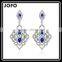 1 Pair Elegant Fashion Blue Crystal Rhinestone Diamond Earrings