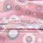 50% Cotton 50% Polyester 180TC Pigment Printing Pink Round Design for Bedding Set