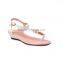 Trendy Ladies Jelly Rubber/PU Sandals Flat Fancy Women shoes Summer sandals                        
                                                Quality Choice