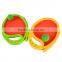 Funny kids playing trampoline ball beach racket set
