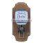 archaistic manual coffee grinder with wooden case