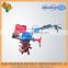 Compact small tractor power tiller with implements