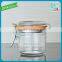 Wholesale Clear Airtight Duck Foie Gras Glass Jar With Metal Clip Glass Round Jar With Rubber Lid Food Honey Glass Storage Jar