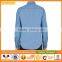 100% Cotton Casual Long Sleeve Bule Blouse Slim Denim Shirt For Men                        
                                                Quality Choice