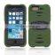 2015 Popular military heavy duty armor defender PC+Silicone case for iPhone 5G 5S with screen protector and stand