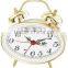 oval shape metal case mechanical alarm clock mechanism, desktop clock, Bedside clock