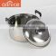 Encapsulated Bottom10 pcs induction stainless steel cooking pot set with bakelitel handles