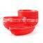 Hot Sale Custom Cheap Plastic Deli Serving Basket Red Restaurant Diner Serveware Red Oval Dinner Baskets Fast Food Baskets