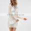 Latest Fashion Women Clothing With High Neck Mini Dress In Long Sleeve