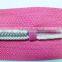 5# nylon zipper silver teeth zipper close end with thumb puller zipper plastic bottom stoper coate zipper