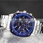 Fashion men watches stainless stell analog quartz watch reloj genova full steel