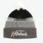custom winter beanie hats with top ball wholesale
