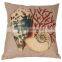 Wholesale cotton linen patchwork 3D digital printed cushion cover, pillow case