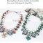 Shining Elegant Exquisite American and European Popular Crystal and Pearl and Resin Alloy Charm Statement Necklace in Stock