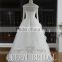 Real Sample Off-shoulder Long Sleeve Crystal Beaded Ruffled Skirt Latest Wedding Gown Designs