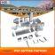 Guangzhou roofing materials Wanael rectangular white,brown greenhouse roof gutter, PVC Gutter System