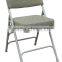 upholstered plastic/metal foldable chair