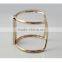 2015 Newest Fashion Metal Natural Stone Wide Open Bangle