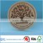 2015 hot-selling Round wooden Tea, Coffee Cup Coaster