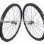 Factory price! 38mmx23mm clincher carbon wheels, 700C Full carbon bicycle wheels with Bitex hub and CX-delta spokes hot sale